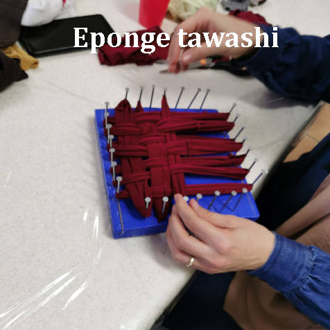 Eponge tawashi recyclée
