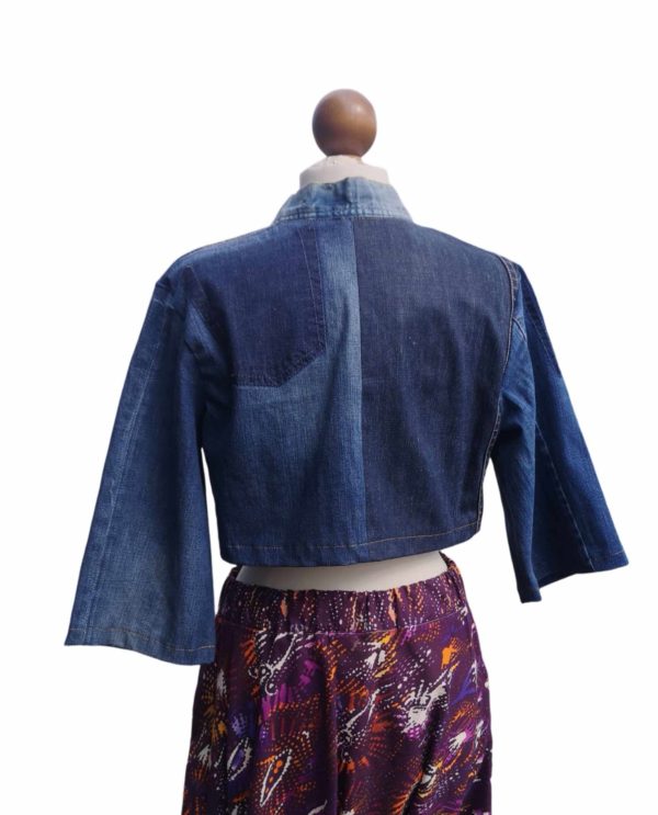 Boléro en jeans upcyclé – Image 3