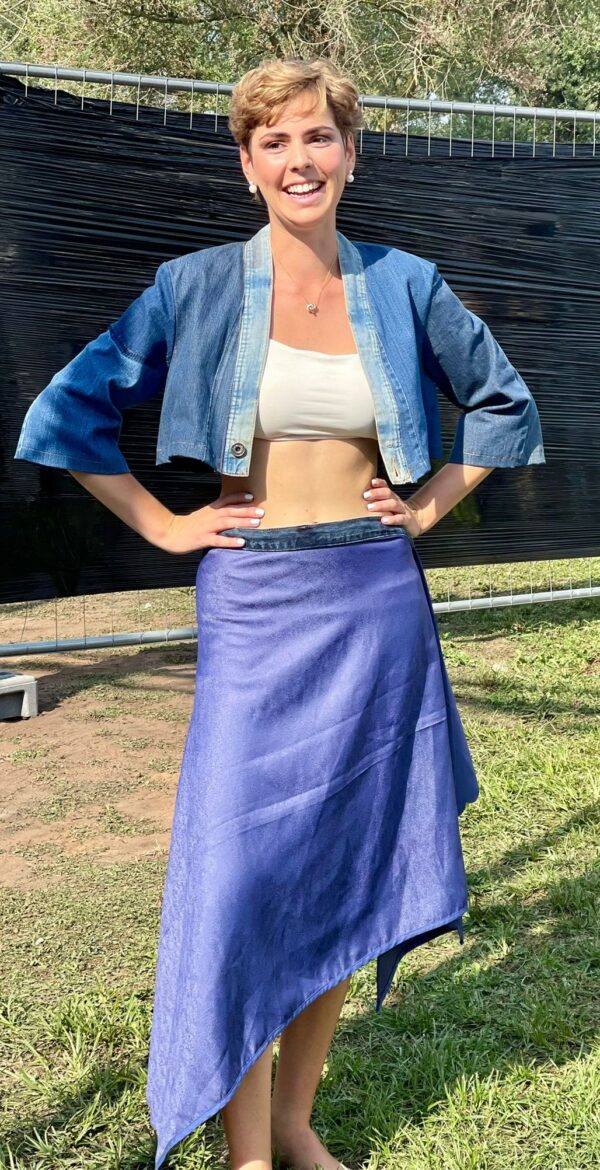 Boléro en denim upcyclé – Image 4