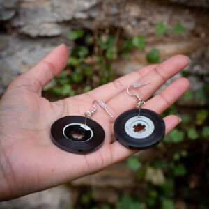 Boucles d'oreilles cassettes upcyclées